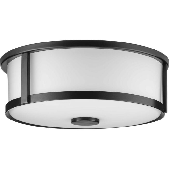 Gilliam 2-Light Flush Mount in Matte Black