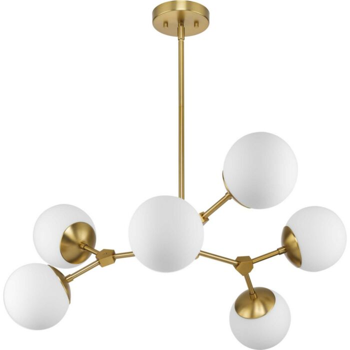 Haas 6-Light Chandelier in Brushed Bronze