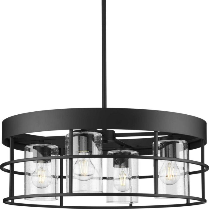 Burgess 4-Light Chandelier in Matte Black