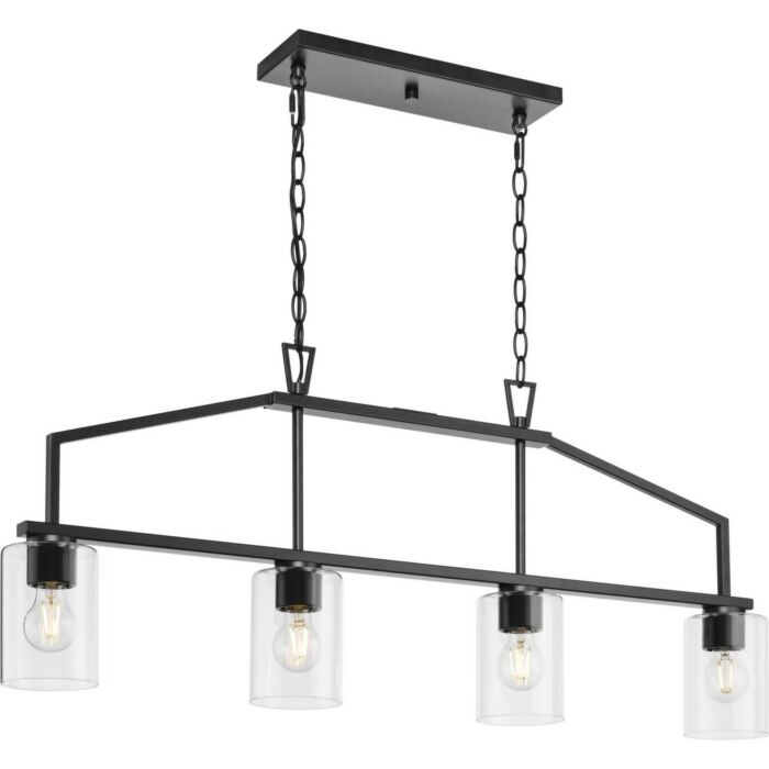 Goodwin 4-Light Island Pendant in Matte Black