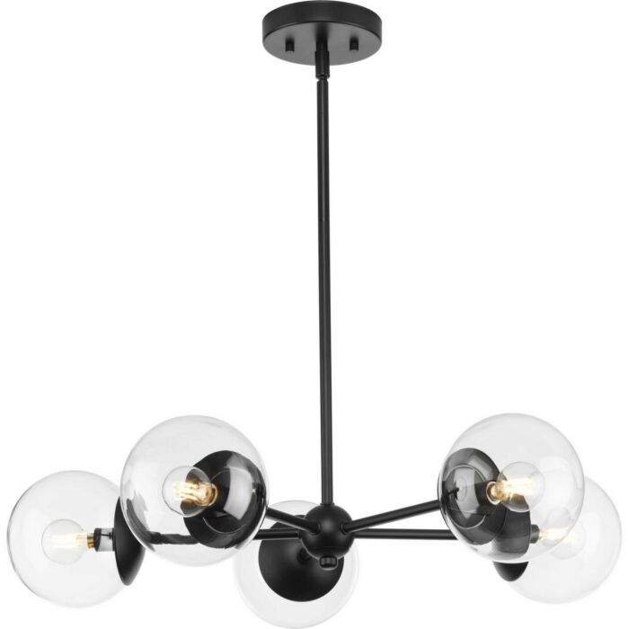 Atwell 5-Light Chandelier in Matte Black