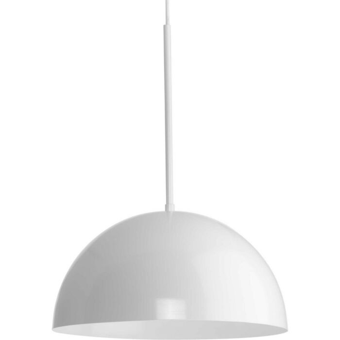 Perimeter 1-Light Pendant in White