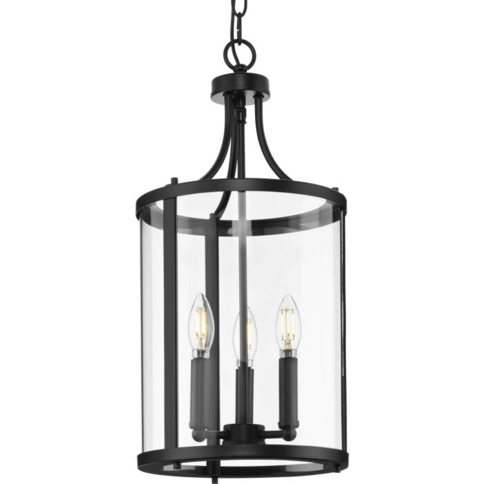 Gilliam 3-Light Hall & Foyer Light in Matte Black