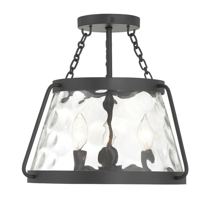 Three Light Semi-Flush Mount by Savoy House