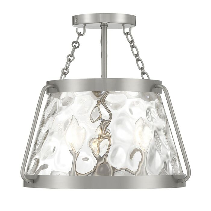 Three Light Semi-Flush Mount by Savoy House