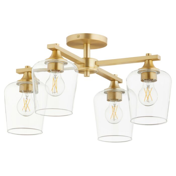 Four Light Ceiling Mount by Quorum