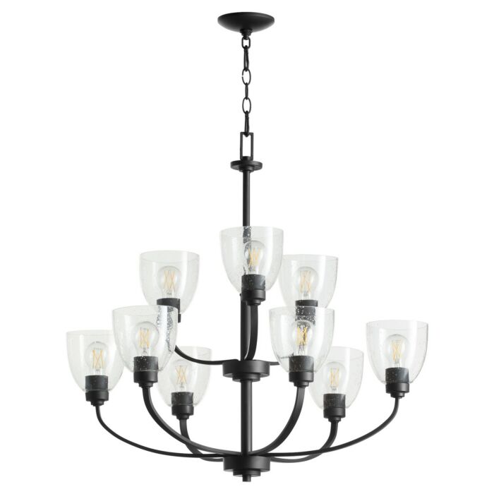 Nine Light Chandelier by Quorum