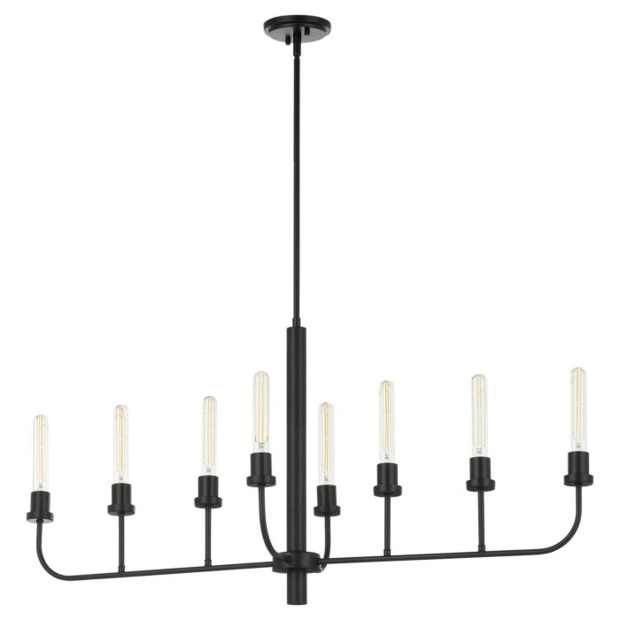 Eight Light Linear Chandelier by Quorum