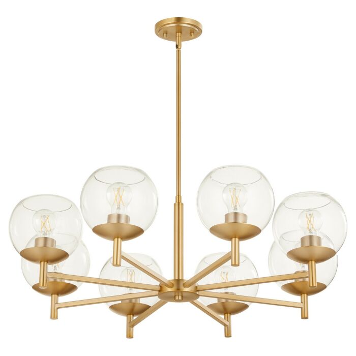 Eight Light Chandelier by Quorum
