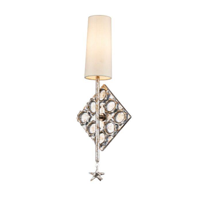 Star 1-Light Wall Sconce in silver Leaf