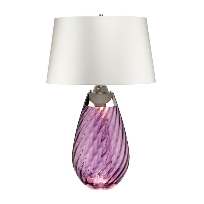 Lena 2-Light Table Lamp in Plum
