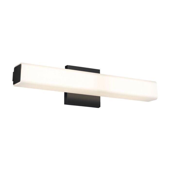 1-Light LED Bathroom Vanity Light in Black