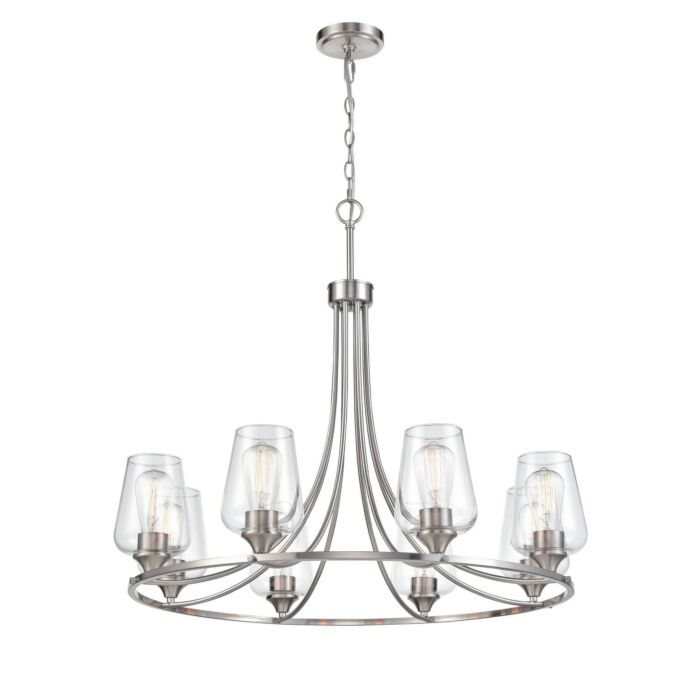 Eight Light Chandelier by Millennium