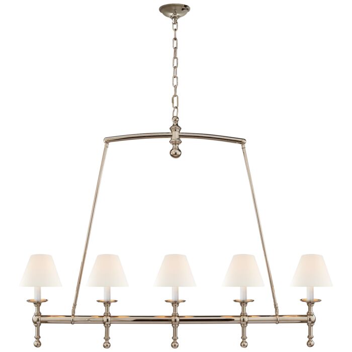 Five Light Linear Chandelier
