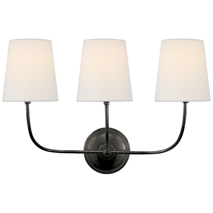 Three Light Wall Sconce