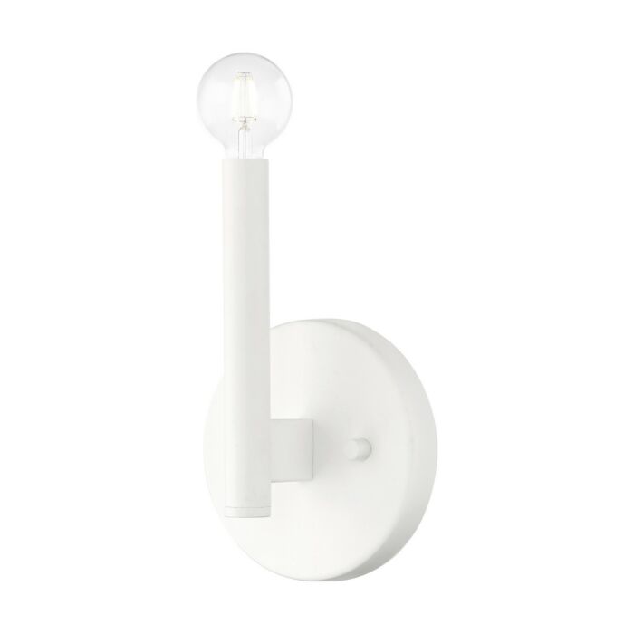 Copenhagen 1-Light Wall Sconce in White