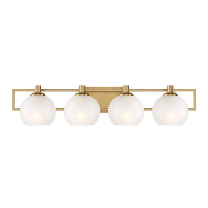 Cowen 4-Light Bathroom Vanity Light in Brushed Gold