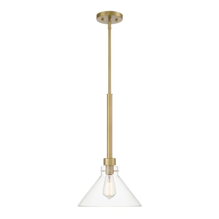 Willow Creek (existing DF extension) 1-Light Pendant in Brushed Gold