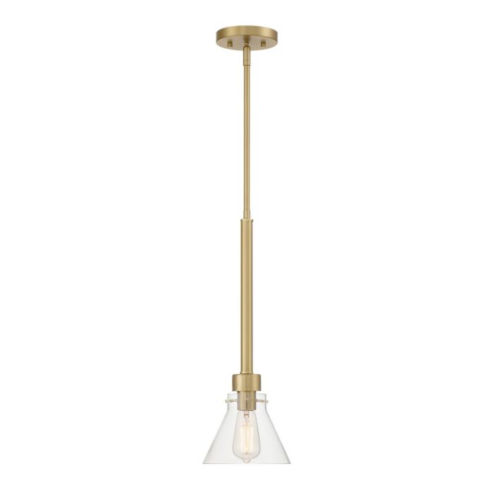 Willow Creek (existing DF extension) 1-Light Pendant in Brushed Gold
