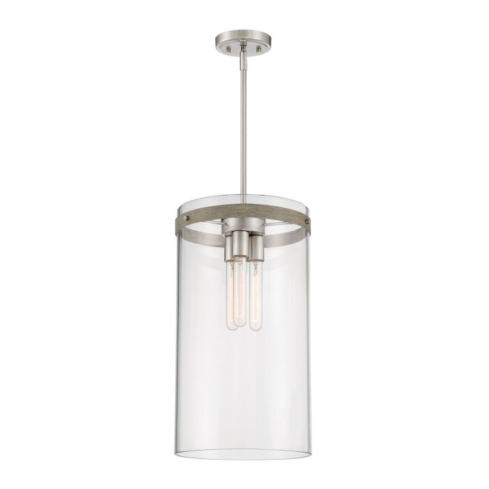 Reflecta 3-Light Pendant in Brushed Nickel