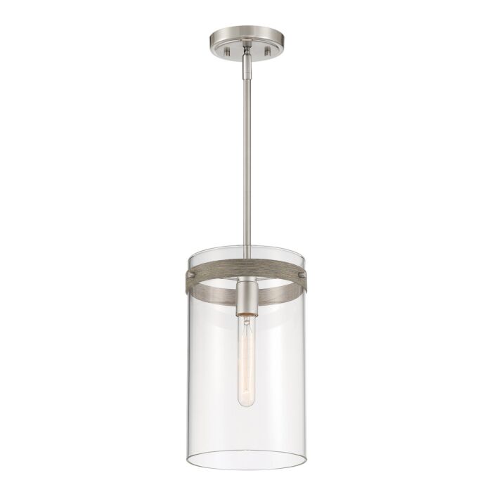 Reflecta 1-Light Pendant in Brushed Nickel