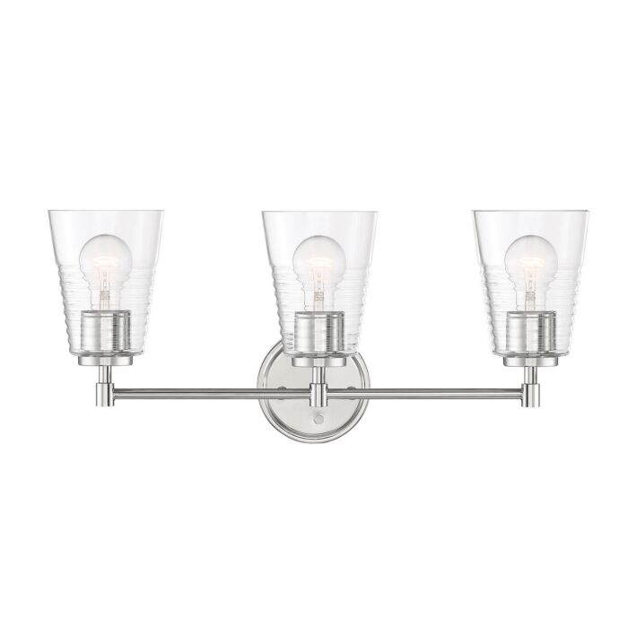 Ingo 3-Light Bathroom Vanity Light in Polished Nickel