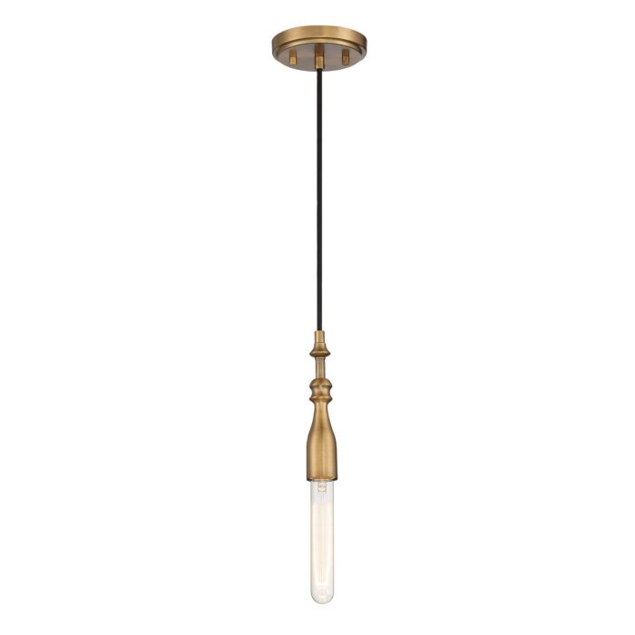 Louise 1-Light Pendant in Old Satin Brass