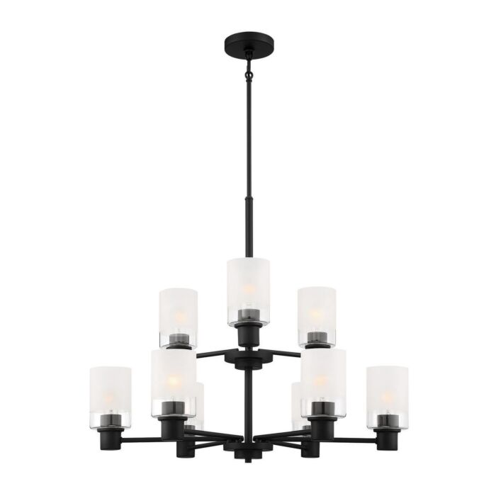 Cedar Lane 9-Light Chandelier in Matte Black