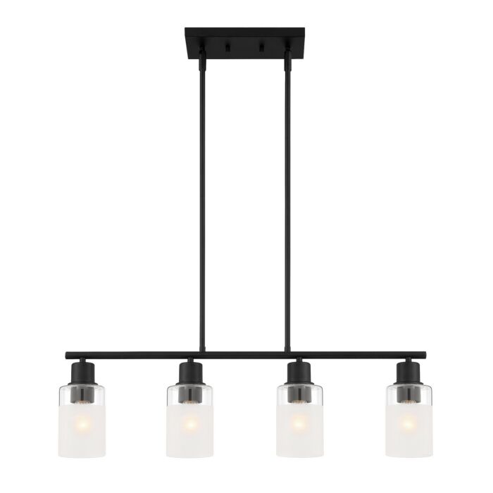 Cedar Lane 4-Light Island Pendant in Matte Black