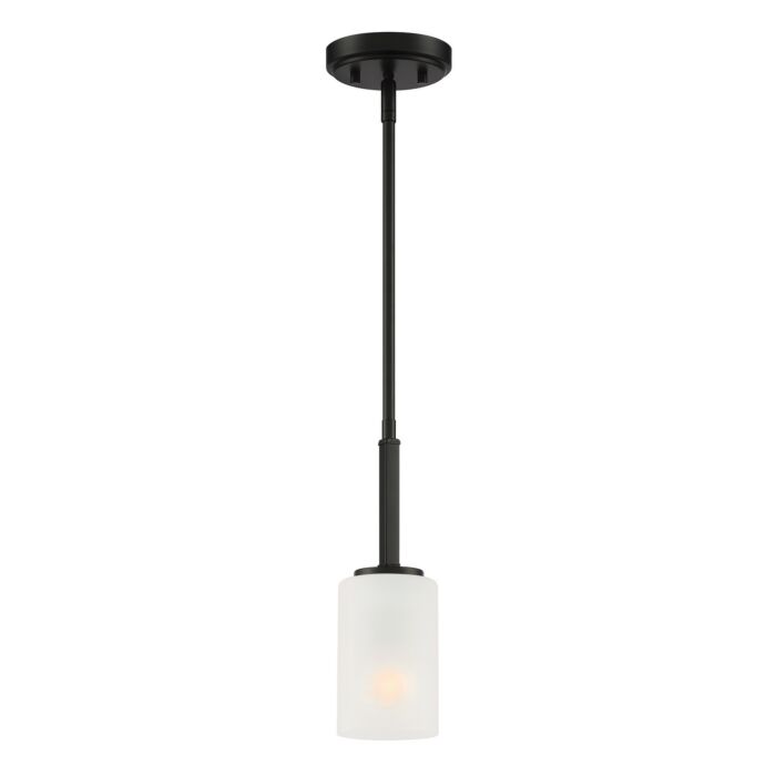 Carmine 1-Light Pendant in Matte Black