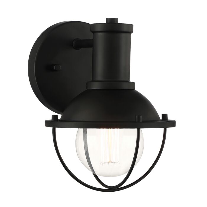 Dalton 1-Light Wall Sconce in Matte Black