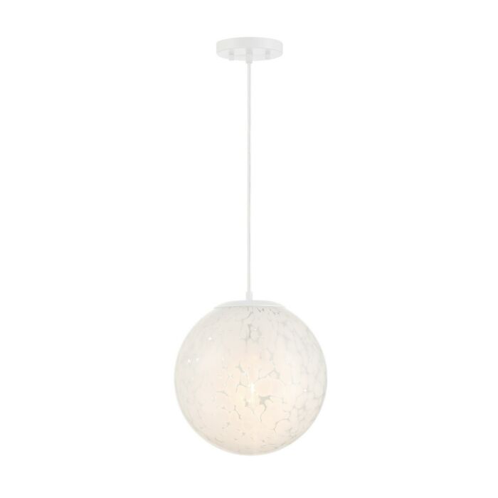 Circo 1-Light Pendant in Matte White
