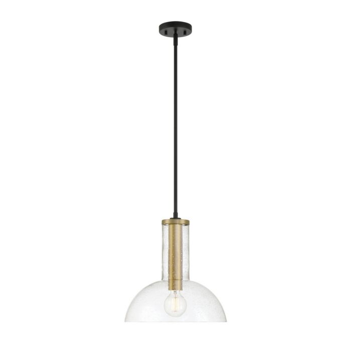 Nova 1-Light Pendant in Matte Black
