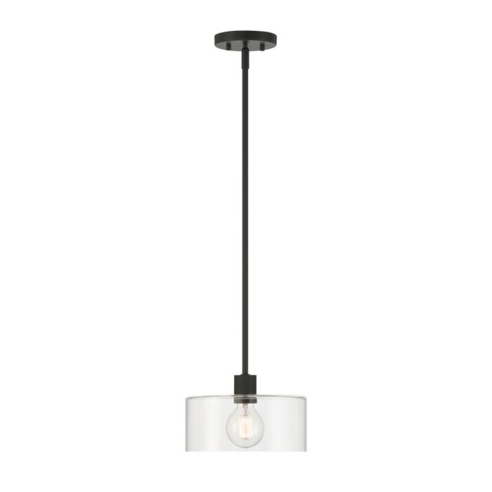 Vibrato 1-Light Pendant in Matte Black