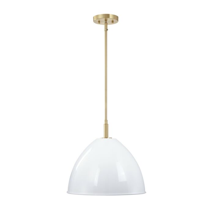 Biba 1-Light Pendant in Brushed Gold