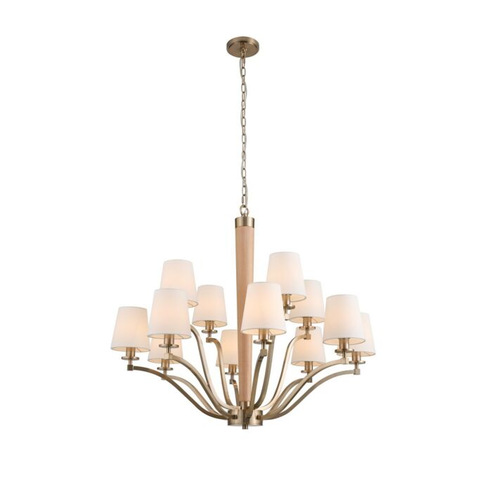 12 Light Chandelier by Kalco
