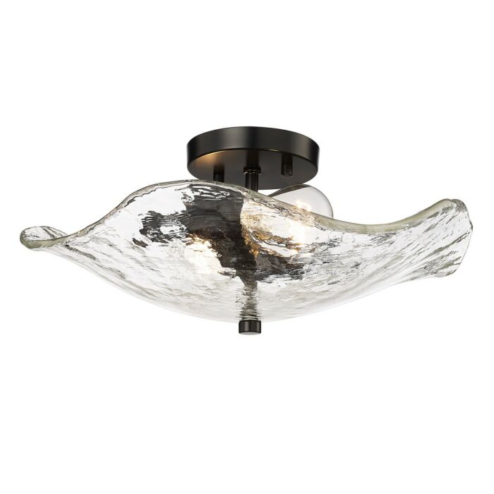 Two Light Semi-Flush Mount by Golden