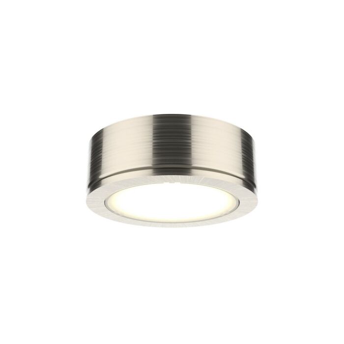 1-Light LED Puck in Satin Nickel