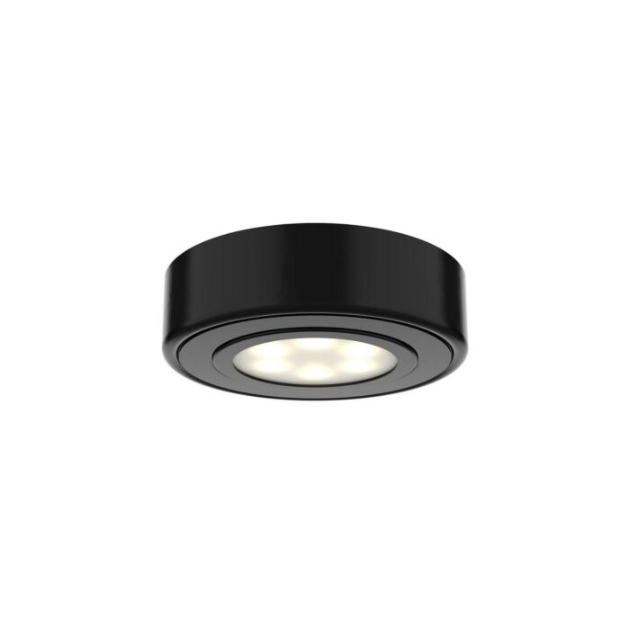 3-Light LED Puck in Black