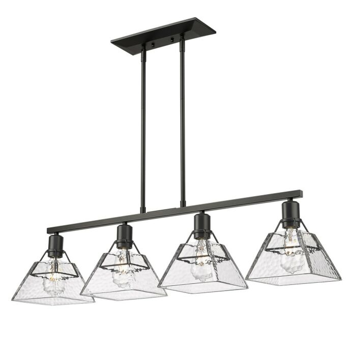 Four Light Linear Pendant by Golden