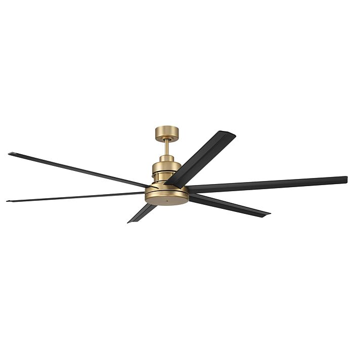 Mondo 72 72" Hanging Ceiling Fan in Satin Brass