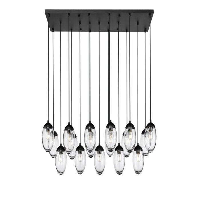 17 Light Linear Chandelier