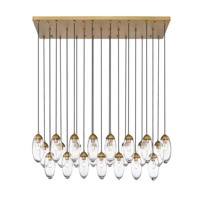 23 Light Linear Chandelier