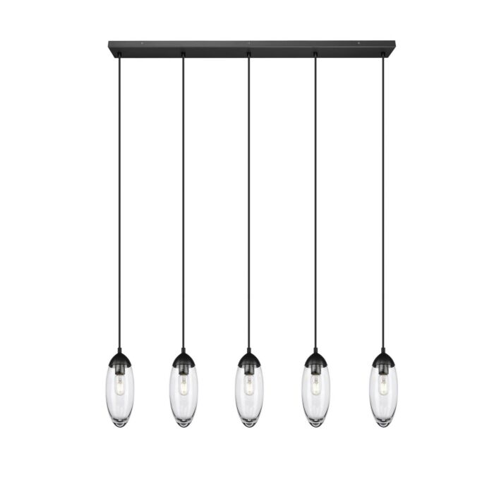 Five Light Linear Chandelier