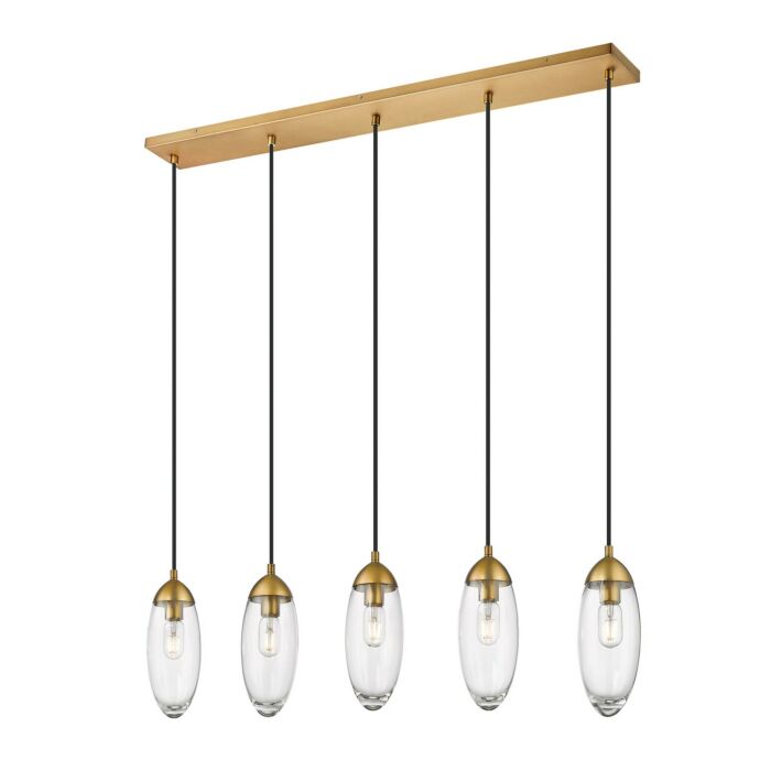 Five Light Linear Chandelier