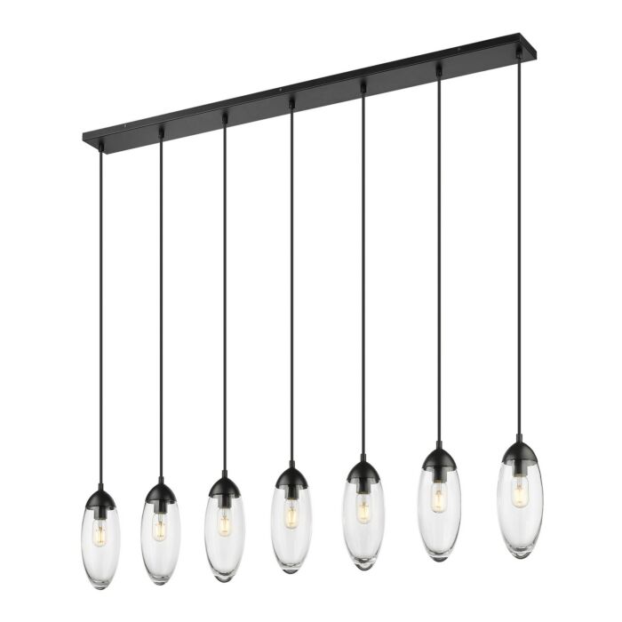 Seven Light Linear Chandelier