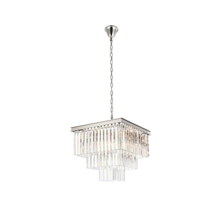 Sydney 13-Light Chandelier in polished nickel
