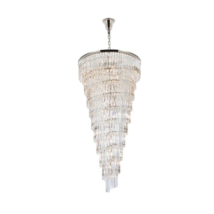 Sydney 42-Light 4Chandelier in polished nickel