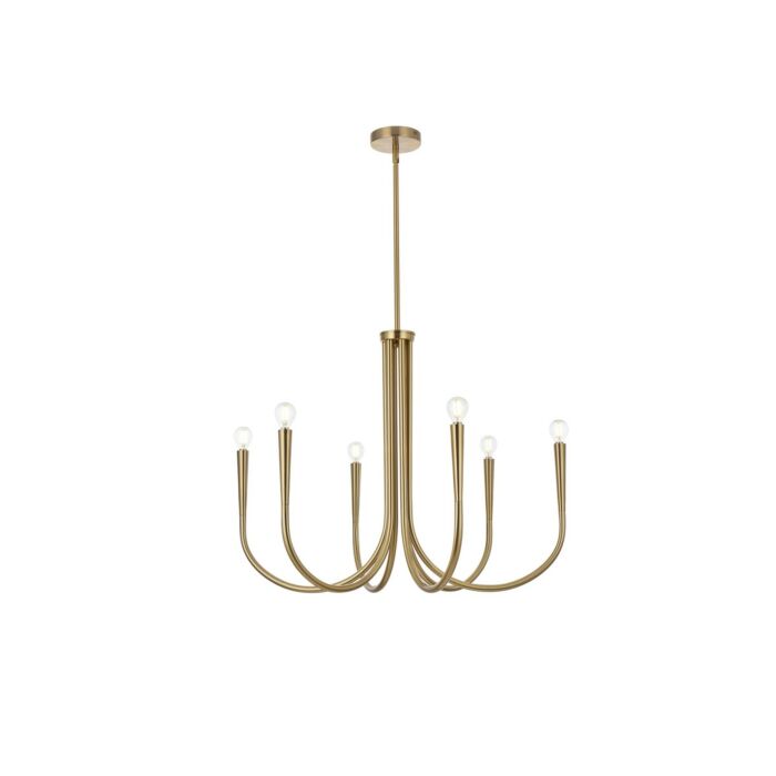 Layne 6-Light Chandelier in Gold