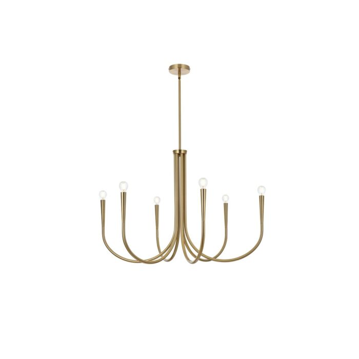 Layne 6-Light Chandelier in Gold